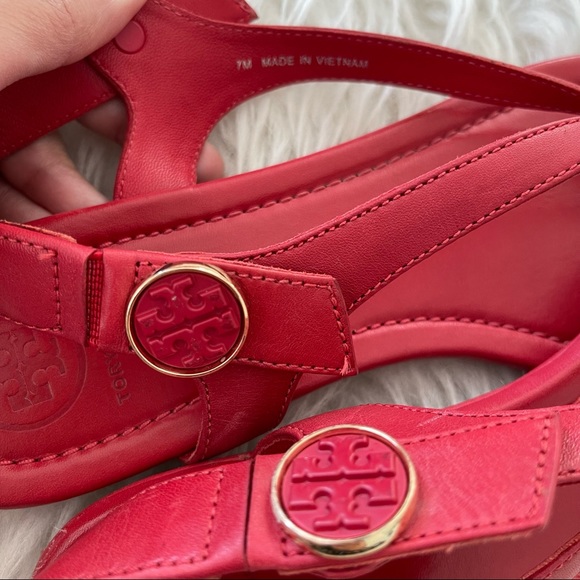 Tory Burch Minnie Travel Sandal - Red 🌹 - Picture 4 of 7